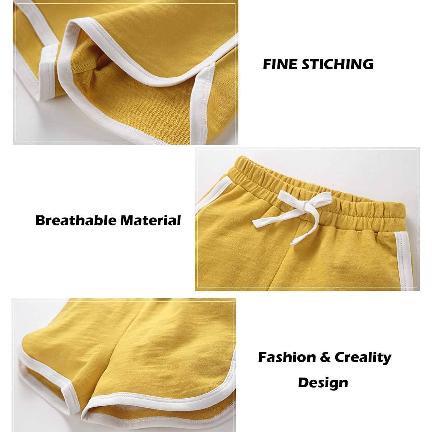 3-Pack: Running Athletic Cotton Shorts Kids' Clothing - DailySale