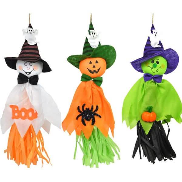 3-Pack: Scarecrow Horror Ghost Pendant Halloween Decor Furniture & Decor - DailySale