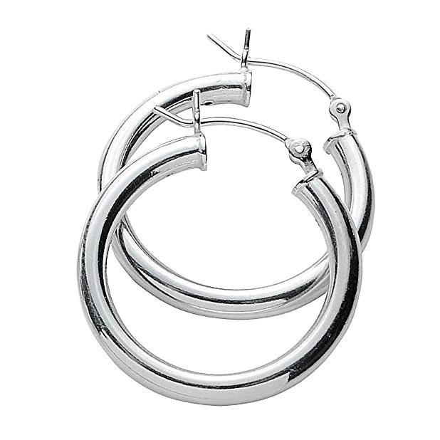 3-Pack: Sterling Silver Hoop Earrings Jewelry - DailySale