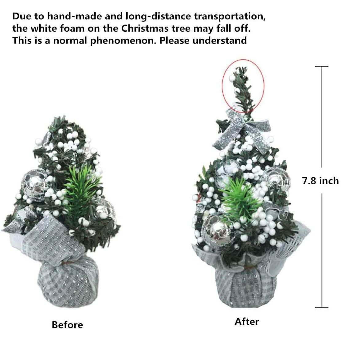 3-Pack: Tabletop Mini Christmas Tree Holiday Decor & Apparel - DailySale