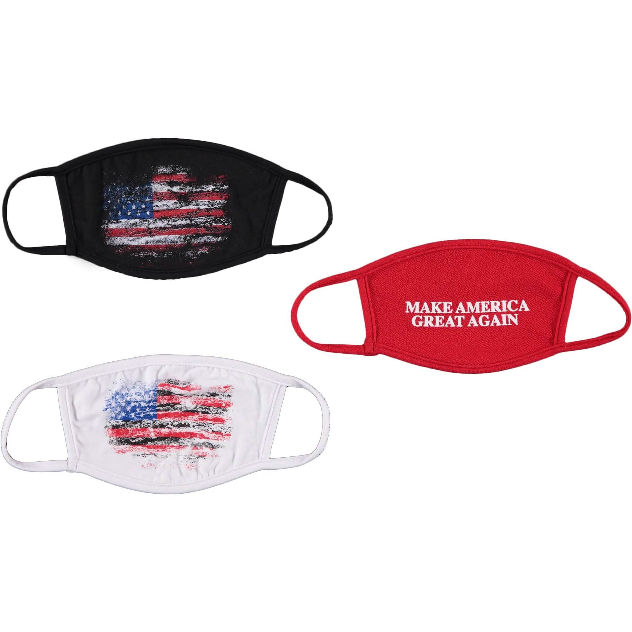 3-Pack: Washable Reusable Non-Medical Fabric Face Masks Wellness & Fitness - DailySale