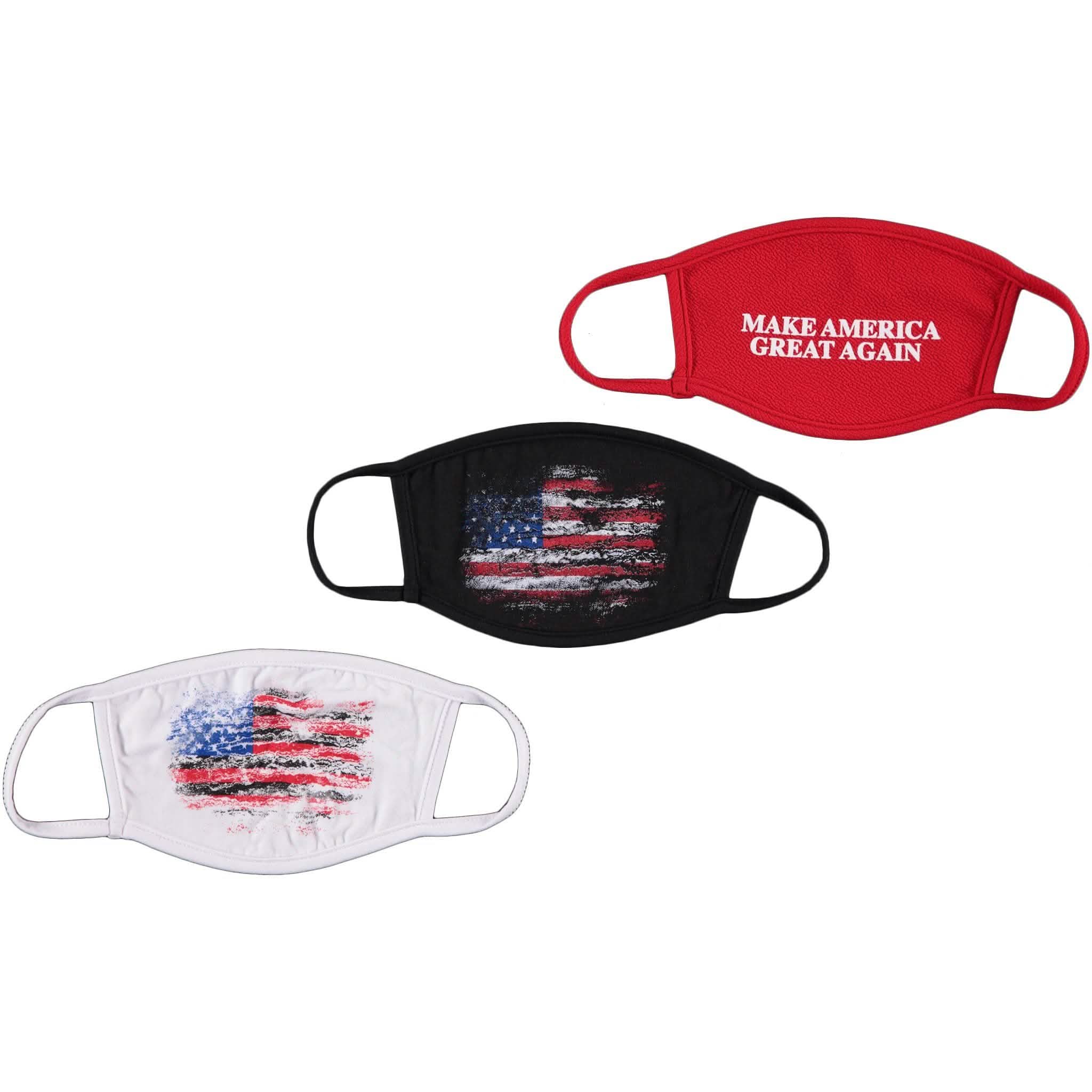 3-Pack: Washable Reusable Non-Medical Fabric Face Masks Wellness & Fitness - DailySale