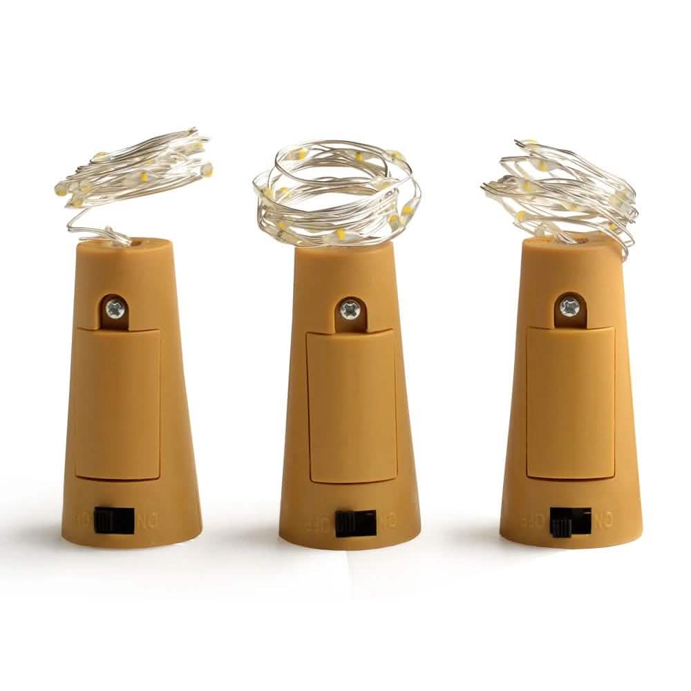 3-Pack: Wine Bottle Cork Copper LED Light Strips Rope Lamp Kit DIY Colorful Lighting & Decor - DailySale