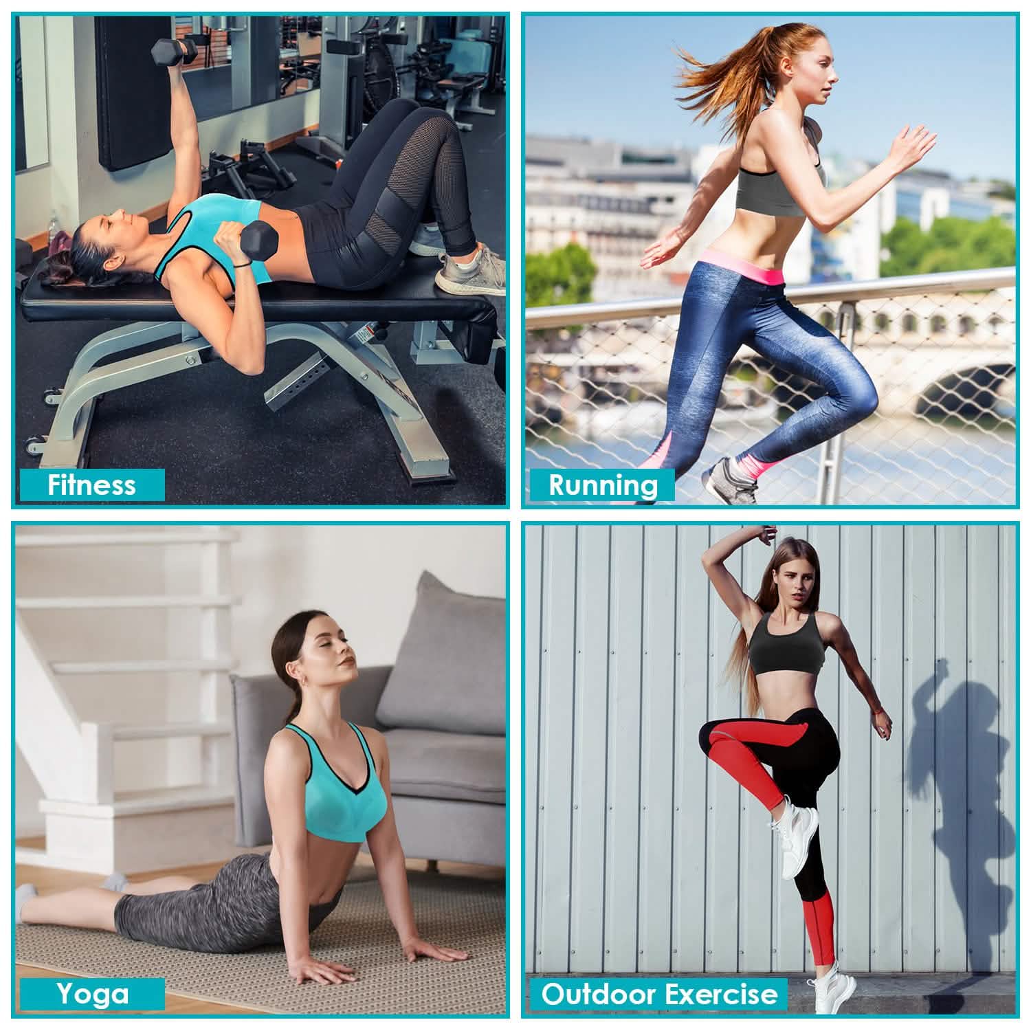 3-Pack: Women Padded Sports Bras Women's Swimwear & Lingerie - DailySale