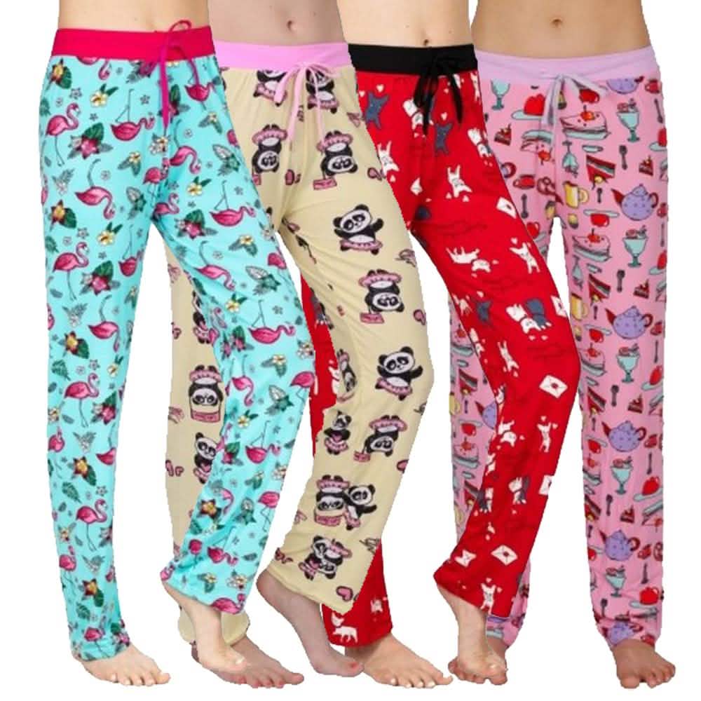 3-Pack: Women's Assorted Ultra-Soft Lounge Pants Women's Loungewear M - DailySale