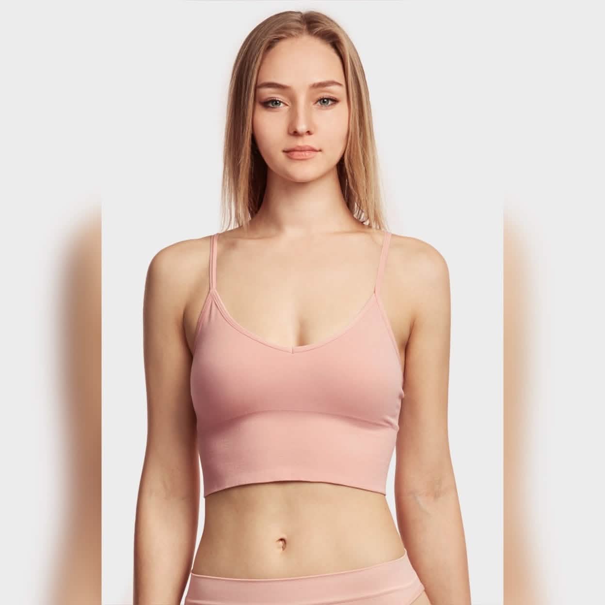 3-Pack: Women's Breathable Seamless Spaghetti Strap Sports Bra Women's Swimwear & Lingerie - DailySale