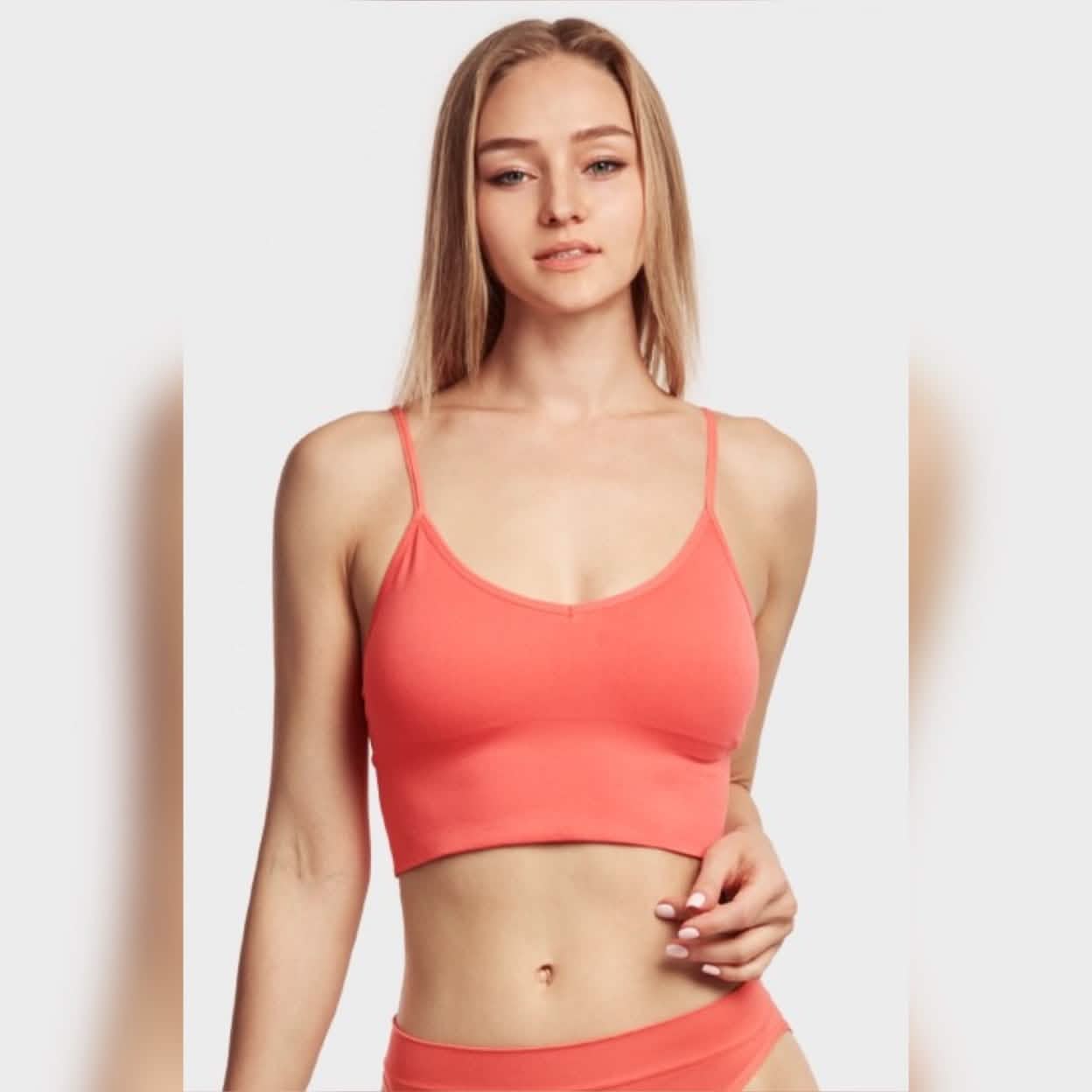 3-Pack: Women's Breathable Seamless Spaghetti Strap Sports Bra Women's Swimwear & Lingerie - DailySale