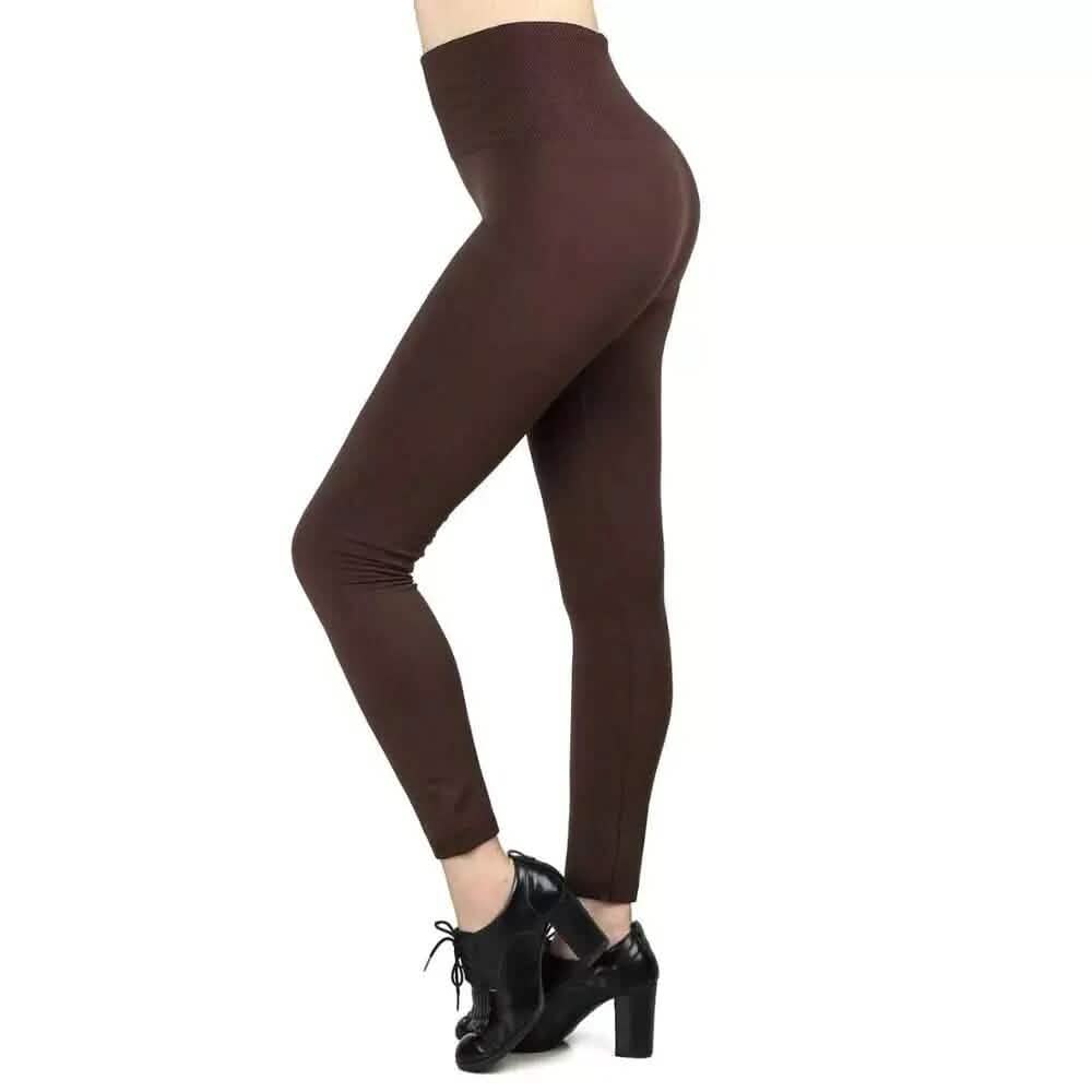 3-Pack: Women’s Fleece Lined Leggings High Waist Soft Stretchy Warm Leggings Women's Bottoms - DailySale