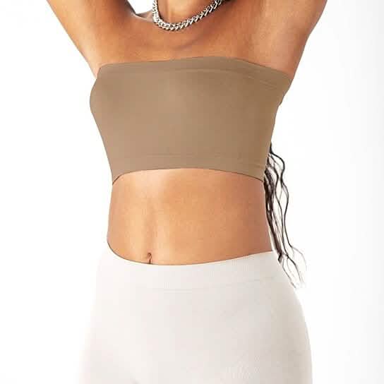 3-Pack: Women's Seamless Strapless Bandeau Crop Tube Top Bra Bralettes Women's Swimwear & Lingerie - DailySale