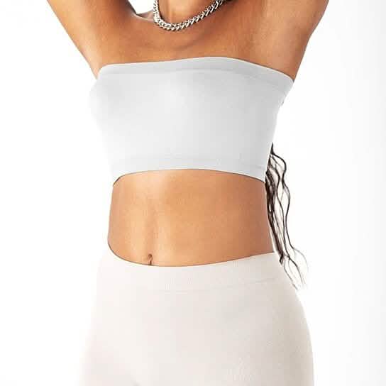 3-Pack: Women's Seamless Strapless Bandeau Crop Tube Top Bra Bralettes Women's Swimwear & Lingerie - DailySale