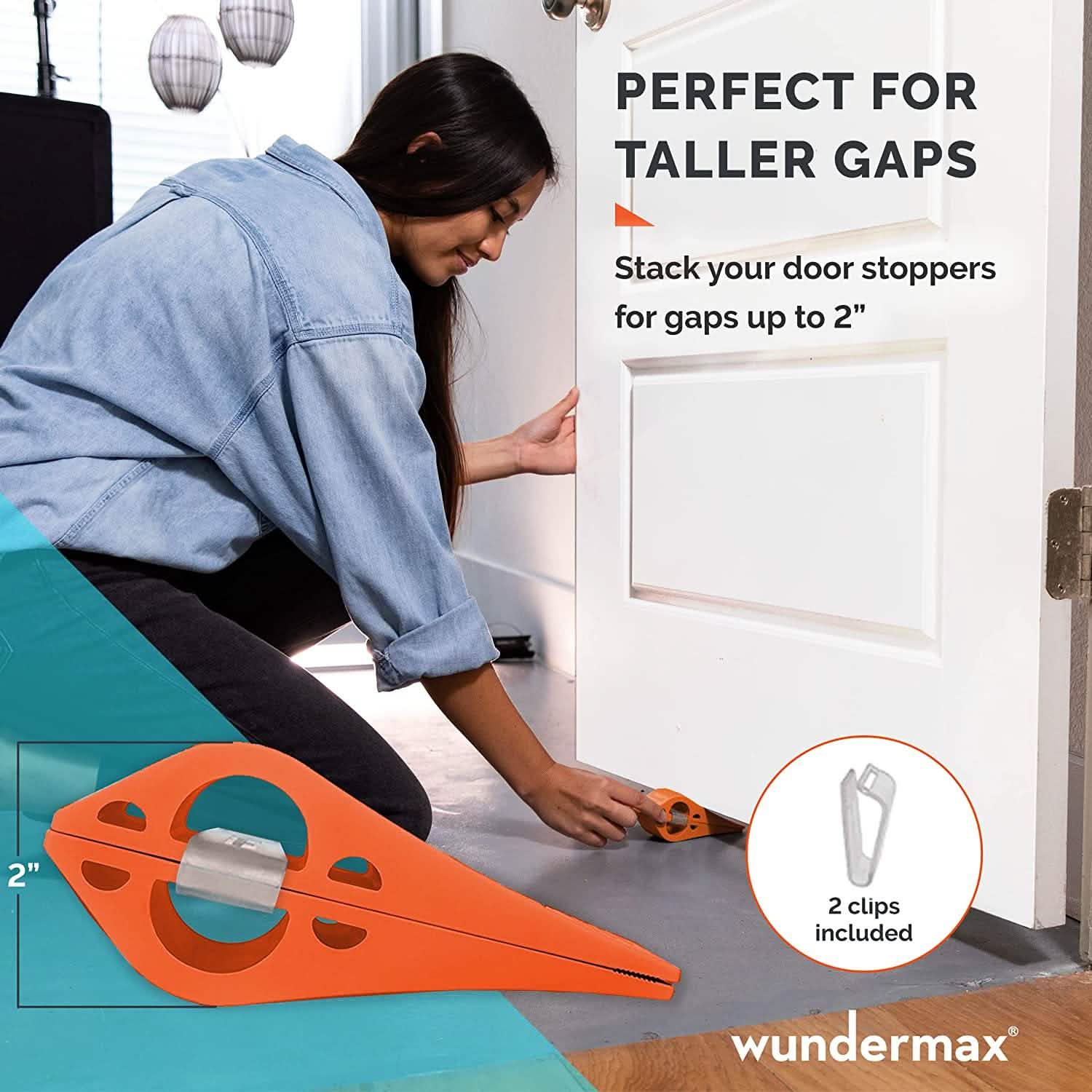 3-Pack: Wundermax Rubber Security Door Stoppers Everything Else - DailySale