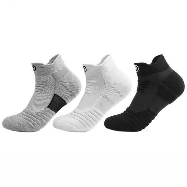 3-Pair: Men's Thick Towel Bottom Breathable Sweat-absorbent Outdoor Sports Running Socks Elite Basketball Sports Socks Women's Shoes & Accessories - DailySale