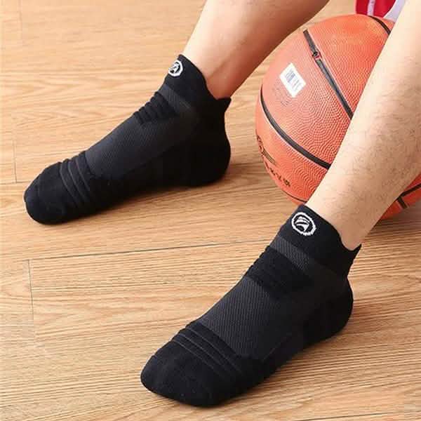 3-Pair: Men's Thick Towel Bottom Breathable Sweat-absorbent Outdoor Sports Running Socks Elite Basketball Sports Socks Women's Shoes & Accessories - DailySale