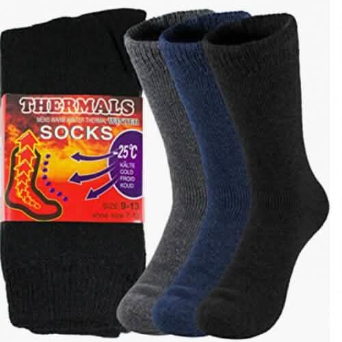 3-Pairs: Men's Thermal Socks for Cold Weather Insulated Socks Men's Shoes & Accessories - DailySale