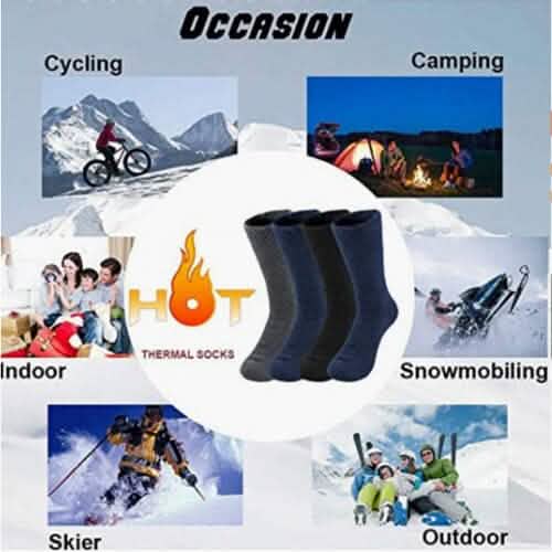 3-Pairs: Men's Thermal Socks for Cold Weather Insulated Socks Men's Shoes & Accessories - DailySale