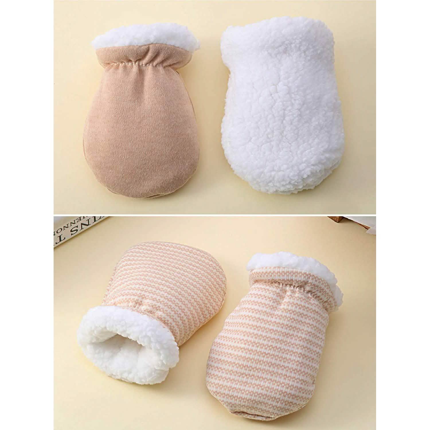 3-Pairs: Newborn Mitten Gloves Baby - DailySale