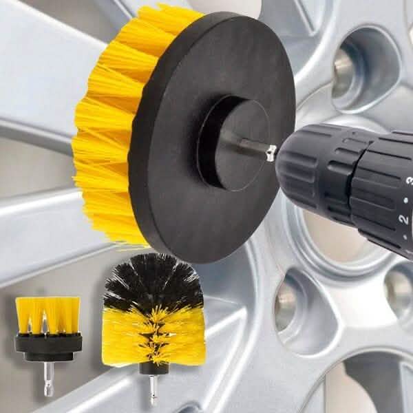 3-Piece: All Purpose Power Scrubber Drill Cleaning Brush Kit Home Essentials - DailySale