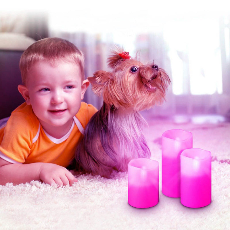 3-Piece: Flameless Votive Candles Lighting & Decor - DailySale