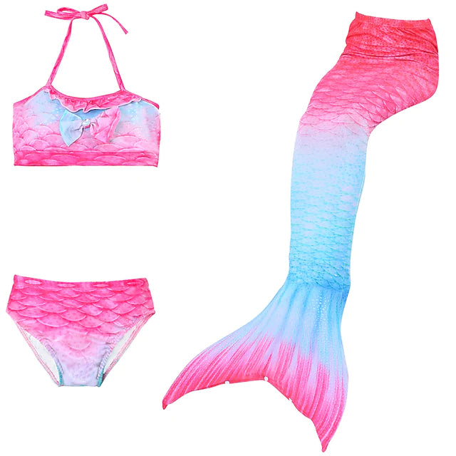 3-Piece: Girls Swimwear Bikini Set