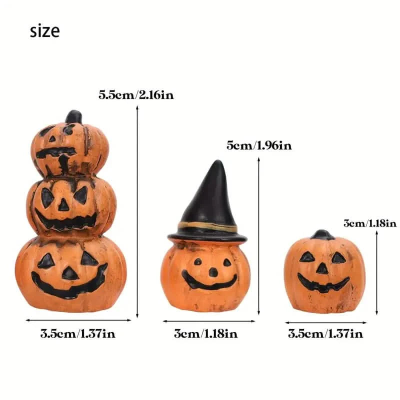 3-Piece: Halloween Pumpkin Decorations Holiday Decor & Apparel - DailySale
