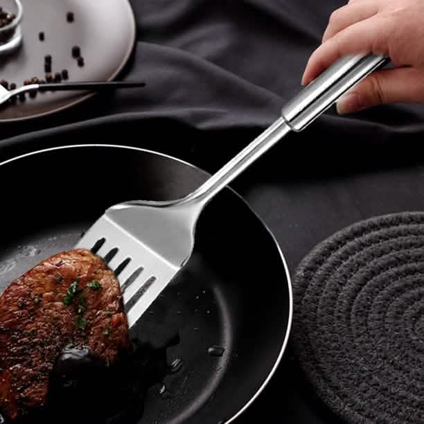 3-Piece: Heavy-Duty BBQ Grilling Stainless Steel Spatula Fork and Tongs Kitchen Tools & Gadgets - DailySale