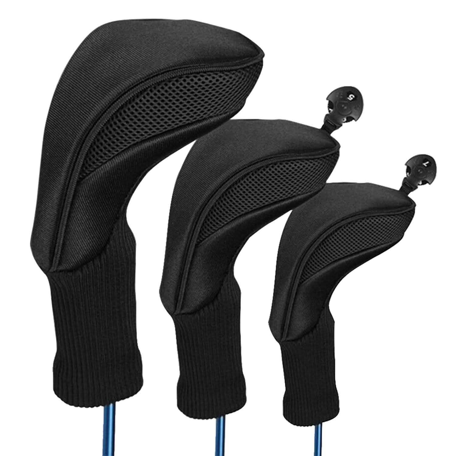 3-Piece: Long Neck Mesh Golf Club Head Cover Sports & Outdoors - DailySale