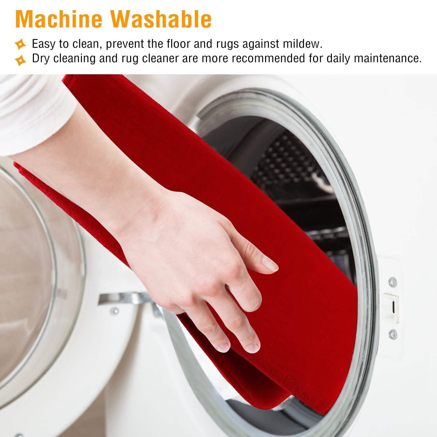 3-Piece Set: Bathroom Rug Set Plush Velvet Bath Carpet Bath - DailySale