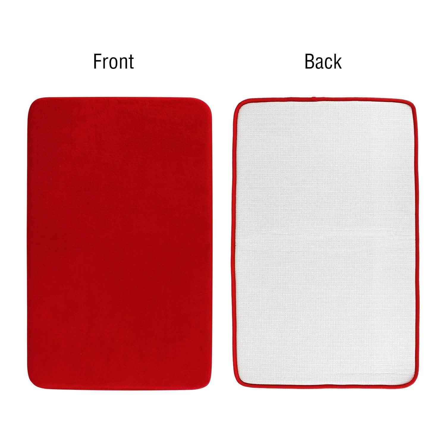 3-Piece Set: Bathroom Rug Set Plush Velvet Bath Carpet Bath - DailySale