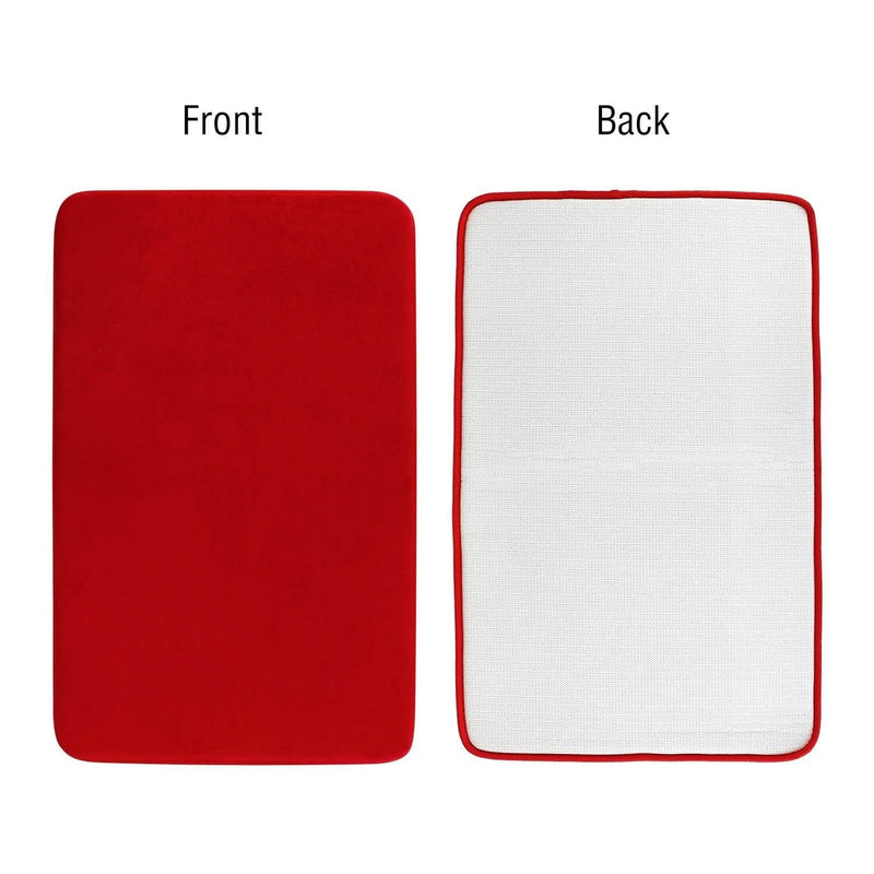 3-Piece Set: Bathroom Rug Set Plush Velvet Bath Carpet Bath - DailySale