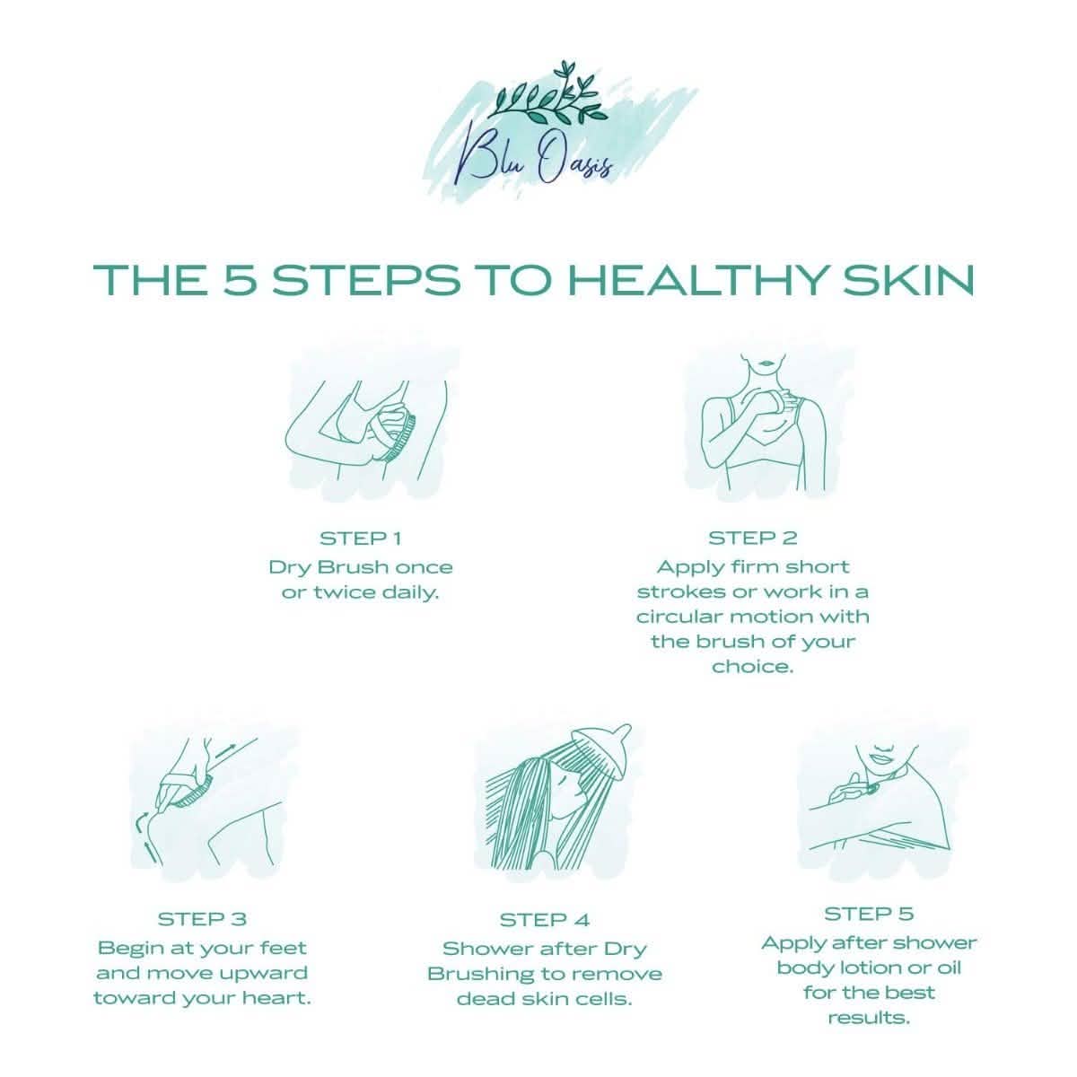 3-Piece Set: Blu Oasis Premium Dry Brushes with Travel Bag Beauty & Personal Care - DailySale