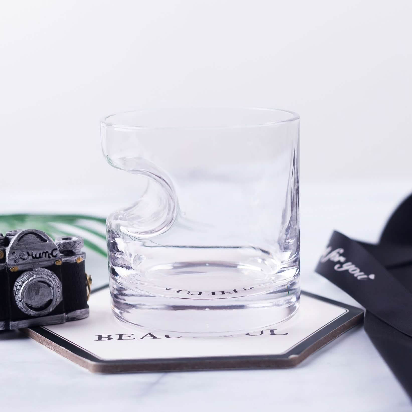 3-Piece Set: Cigar-Holding Whiskey Glasses with Cigar Cutter Wine & Dining - DailySale