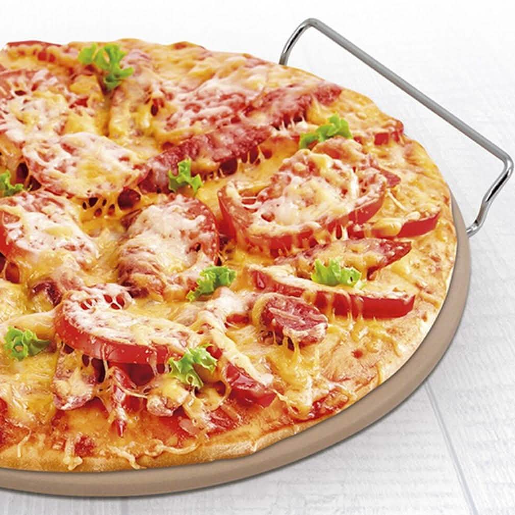 3-Piece Set: Deluxe Pizza Stone and Cutter Set Kitchen Essentials - DailySale