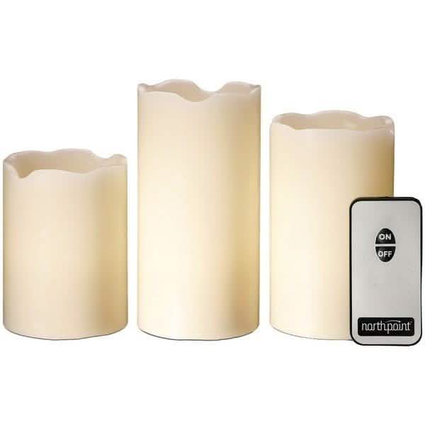 3-Piece Set: LED Flicker Candles Furniture & Decor - DailySale