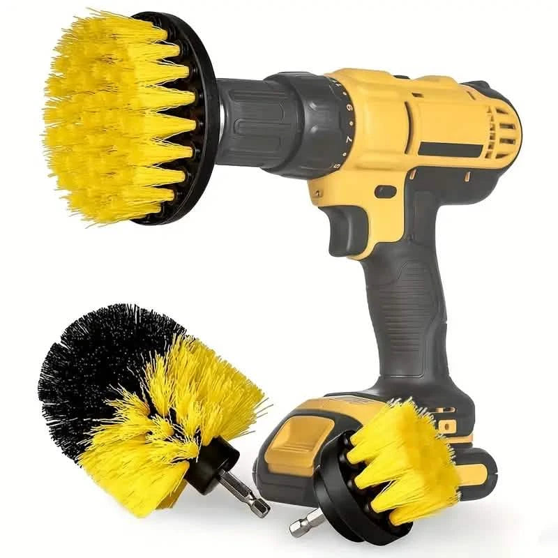 3-Piece Set: Power Scrubber Wash Cleaning Brushes Tool Kit Home Improvement - DailySale