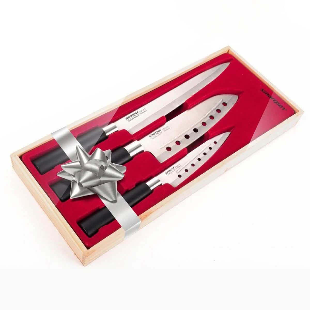 3-Piece Set: Smart Pan Stainless Steel Kitchen Knives Kitchen Essentials - DailySale