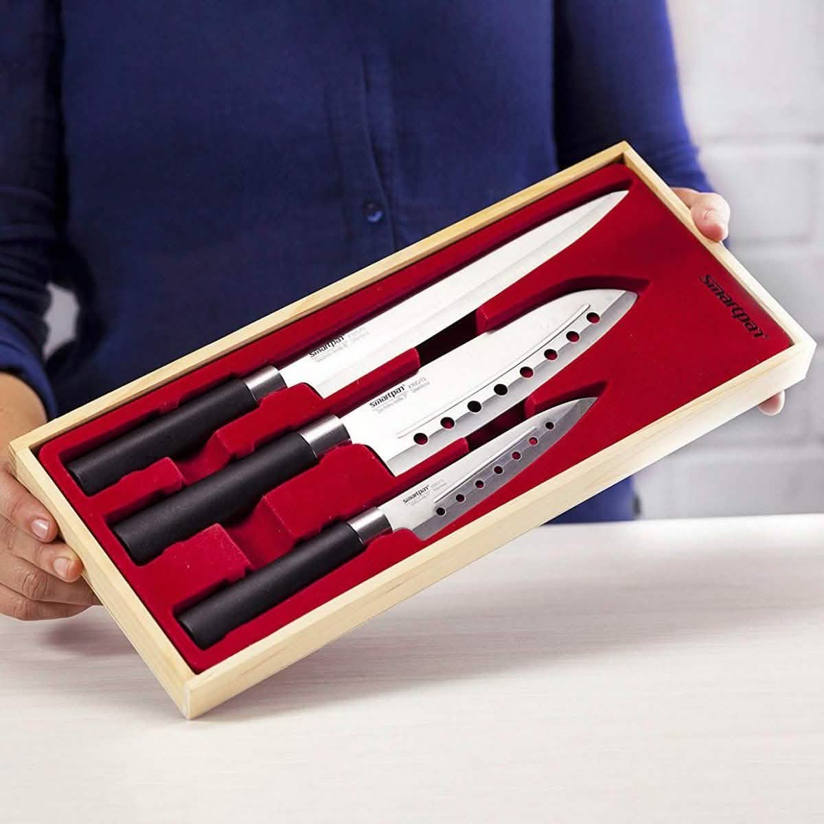 3-Piece Set: Smart Pan Stainless Steel Kitchen Knives Kitchen Essentials - DailySale