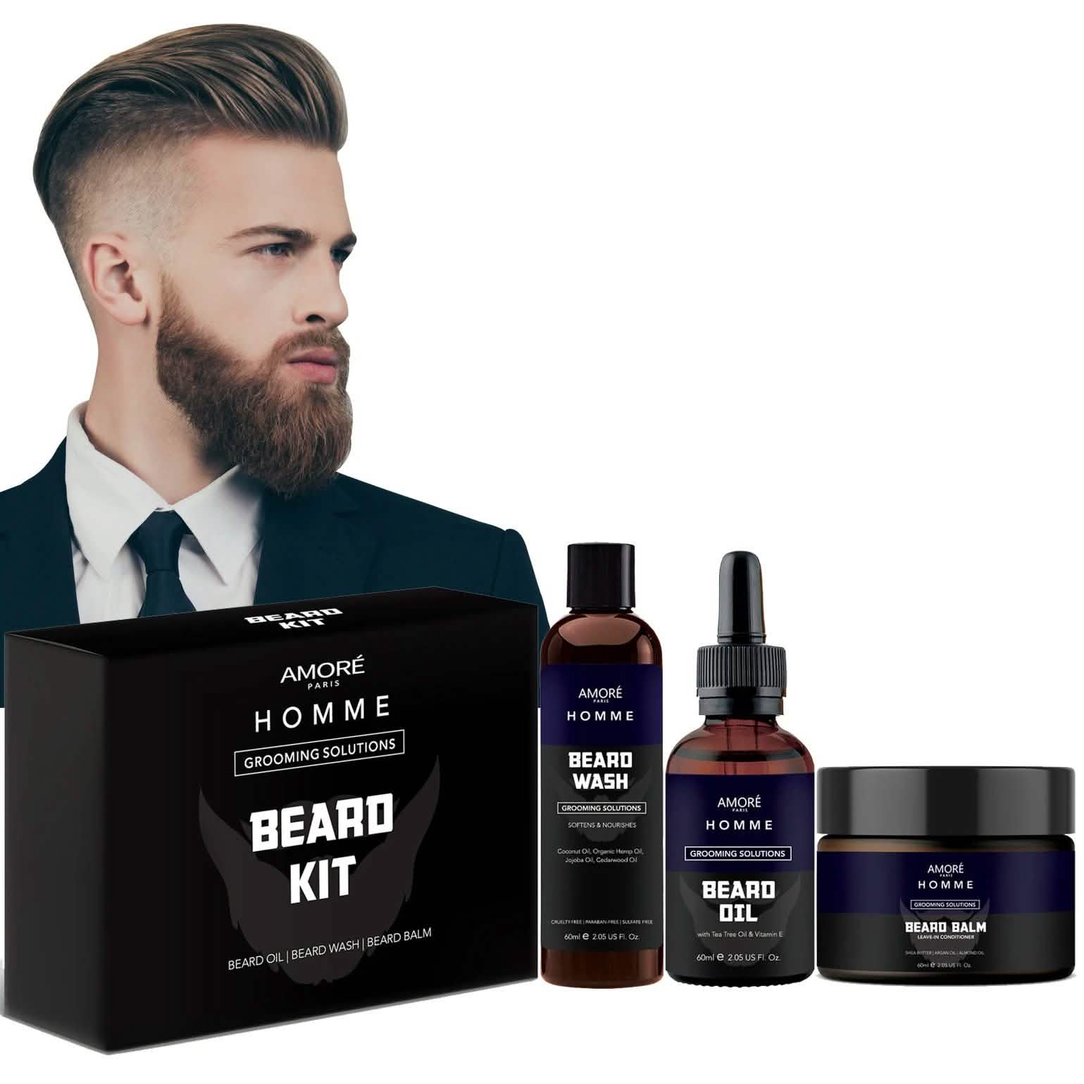 3-Piece Set: Ultimate Beard Care And Grooming Kit Beauty & Personal Care - DailySale