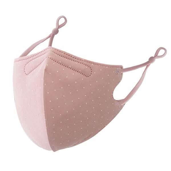 3-Piece: Solid Color Polka Dot Print Adjustable Face Mask Face Masks & PPE Pink - DailySale