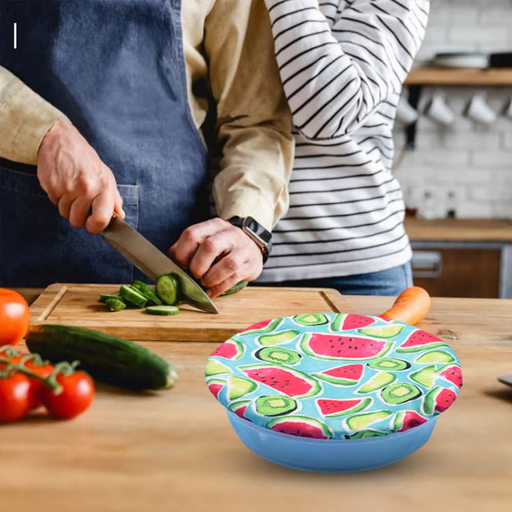 3-Piece: Stretchable Bowl Covers Kitchen Storage - DailySale