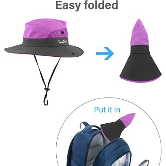 3-Piece: Women's Ponytail Wide Brim Sun Hat Women's Shoes & Accessories - DailySale