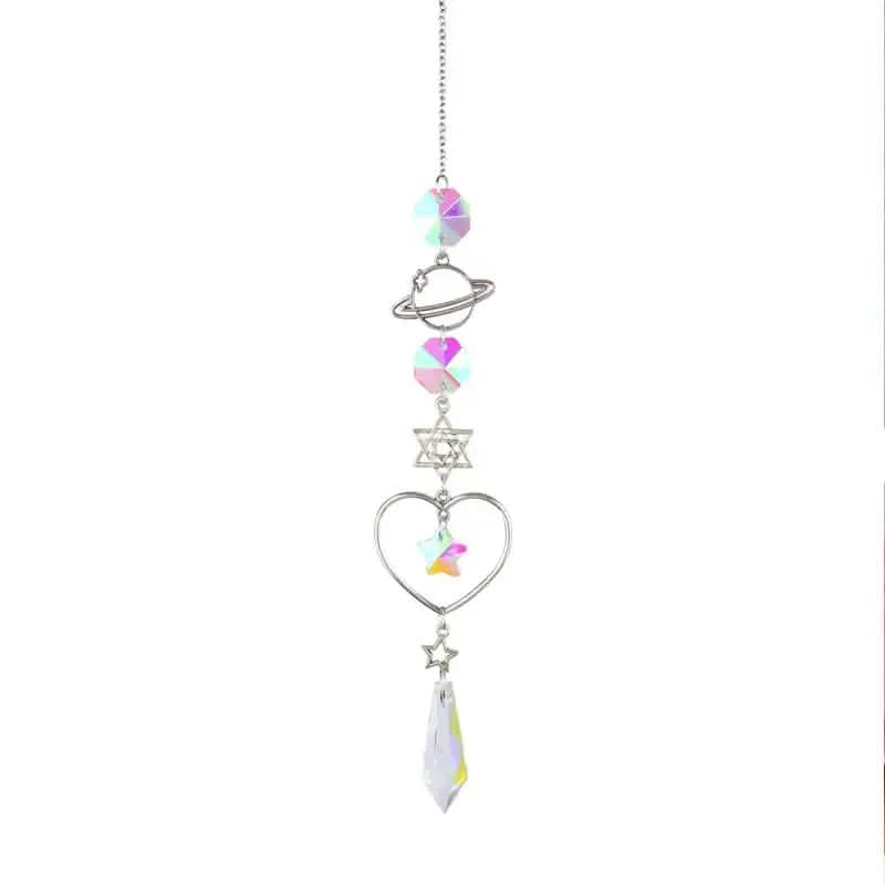 3-Pieces: Crystal Wind Chime Pendant Catcher Diamond Prisms Furniture & Decor - DailySale