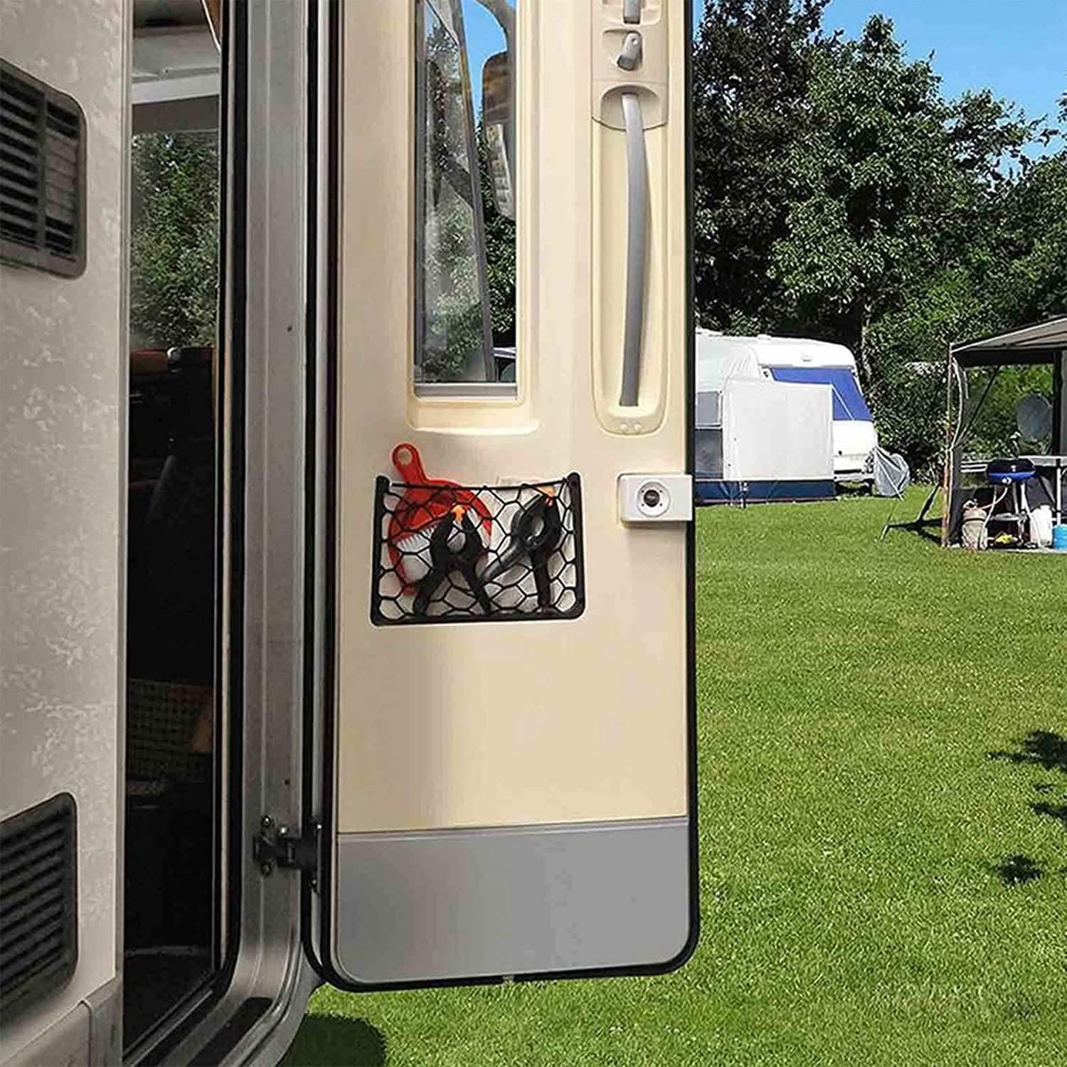 3-Pieces: Mesh Pocket Seat Side Organizer Automotive - DailySale