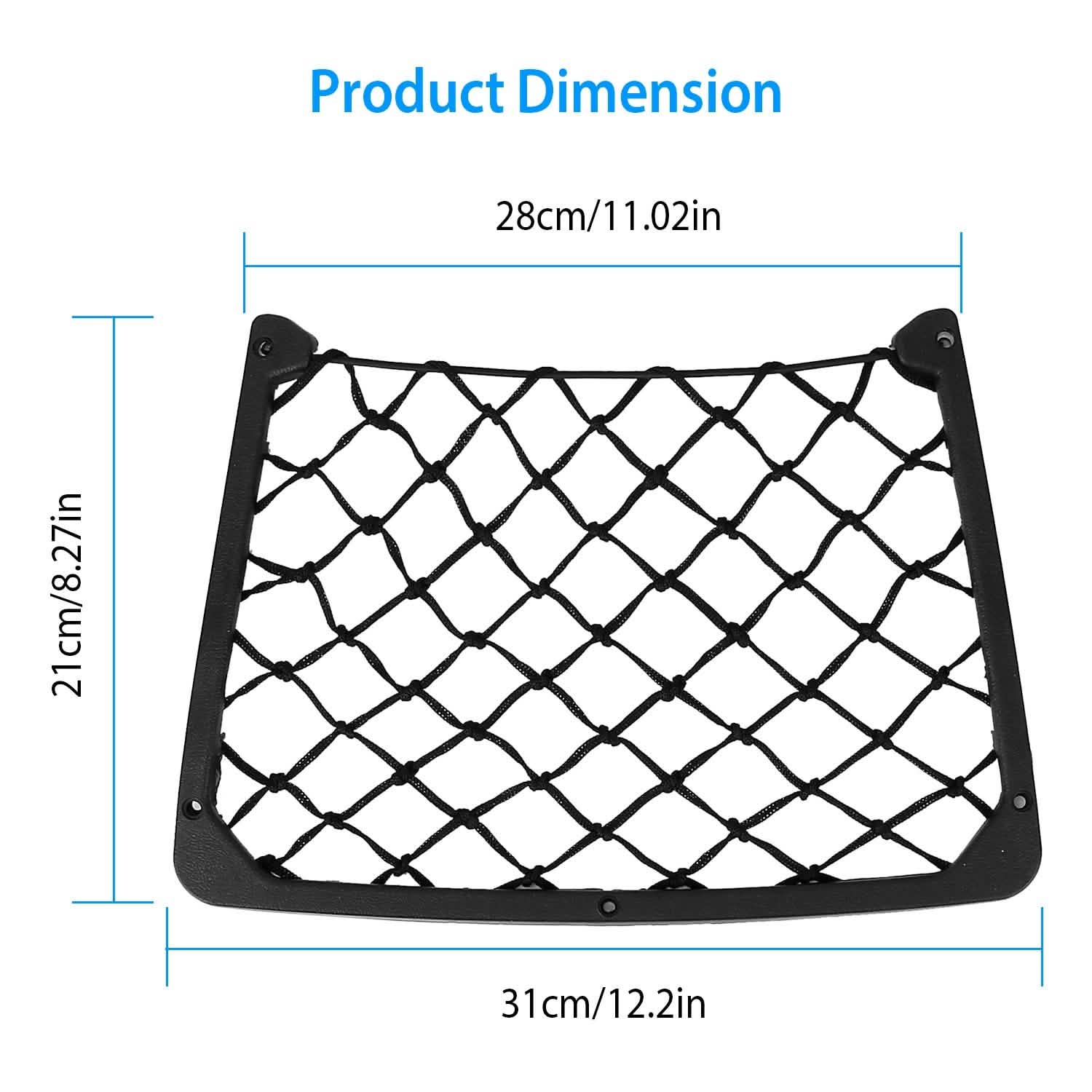 3-Pieces: Mesh Pocket Seat Side Organizer Automotive - DailySale