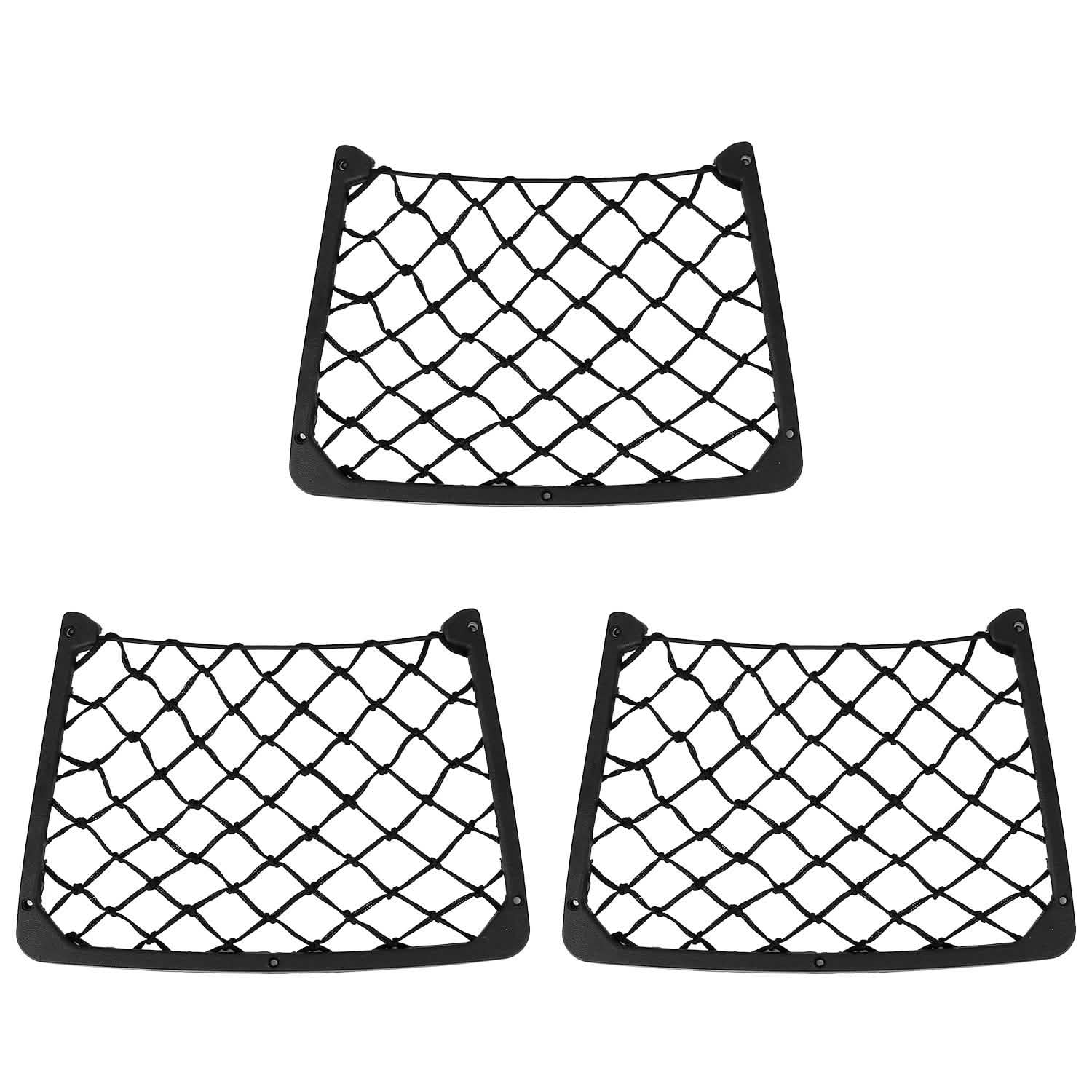 3-Pieces: Mesh Pocket Seat Side Organizer Automotive - DailySale