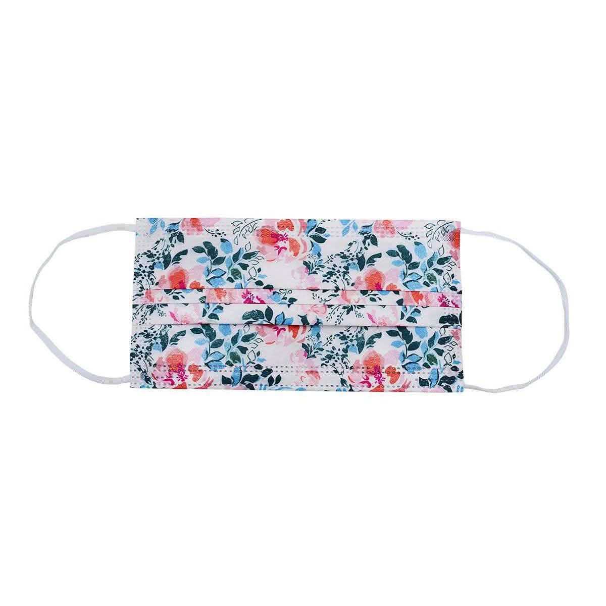 3-Ply Disposable Floral Mask Face Masks & PPE - DailySale