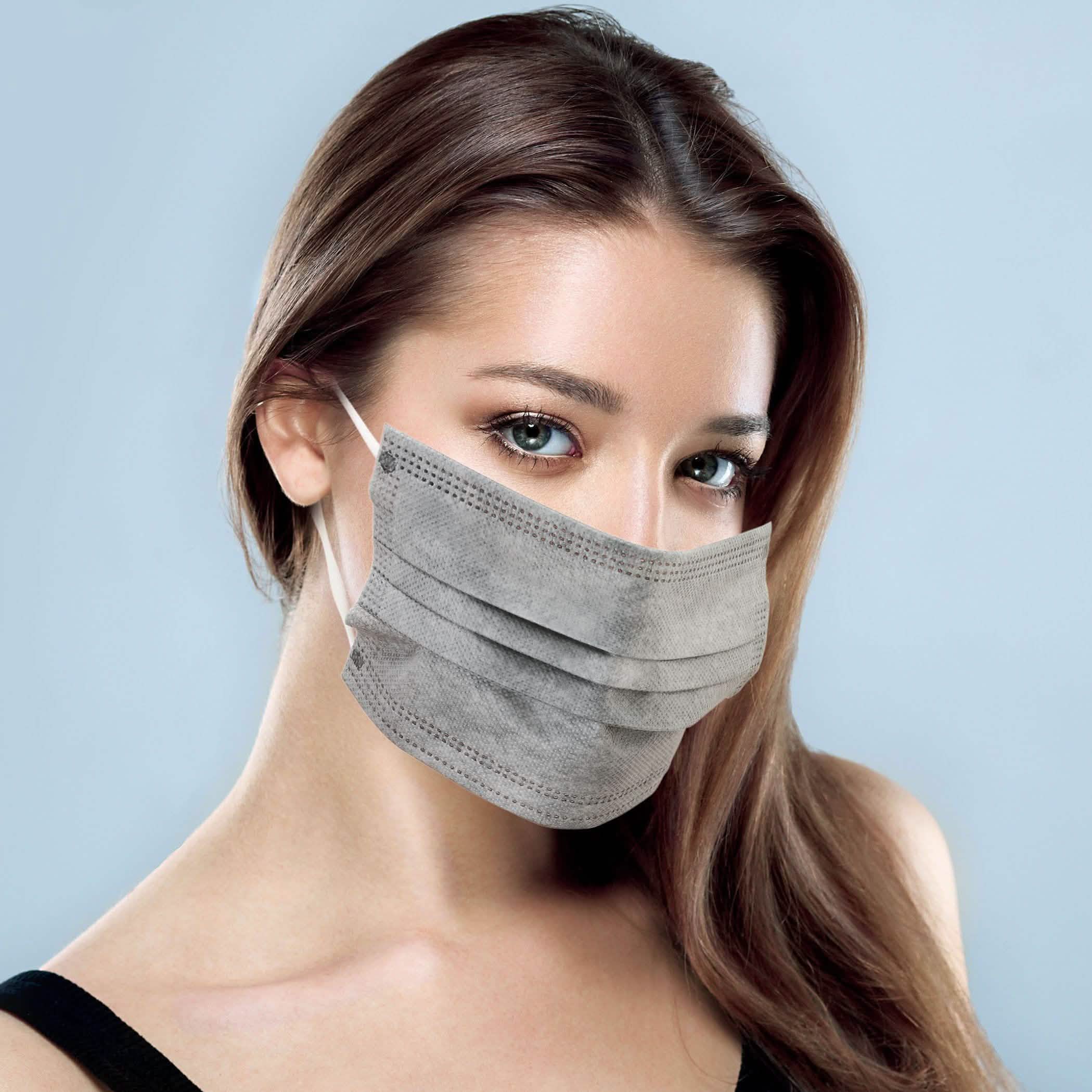 3-Ply Disposable Gray Face Mask Face Masks & PPE - DailySale