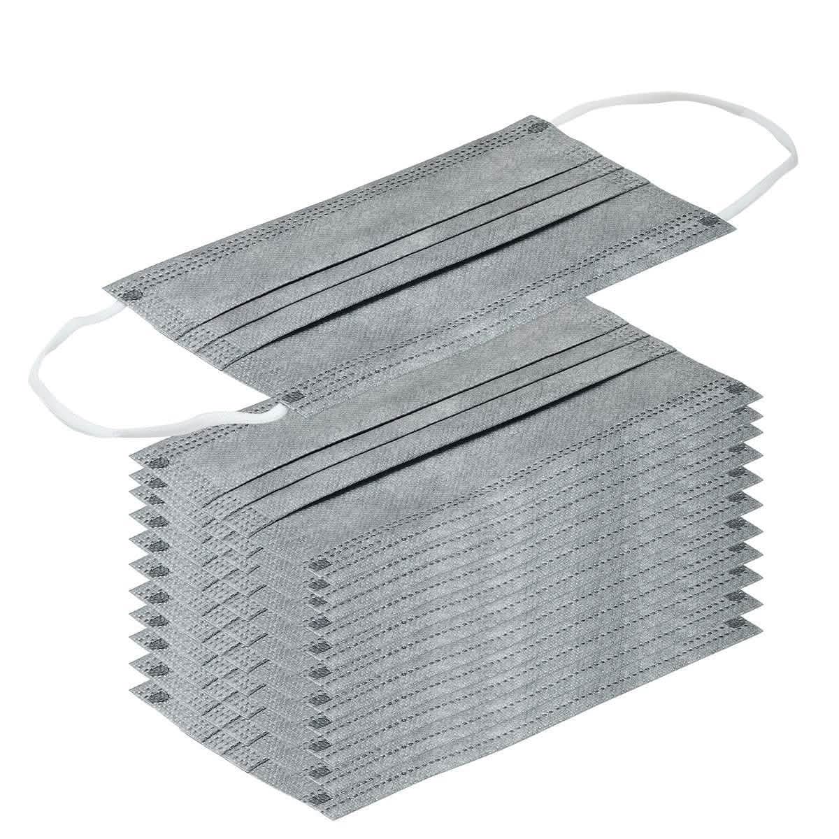 3-Ply Disposable Gray Face Mask Face Masks & PPE - DailySale