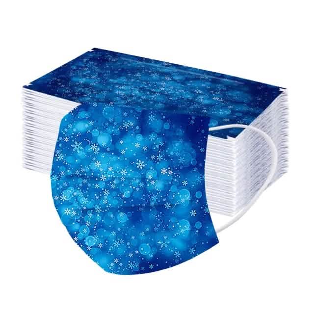 3-Ply Disposable Protective Mask Face Masks & PPE Light Blue 50-Piece - DailySale