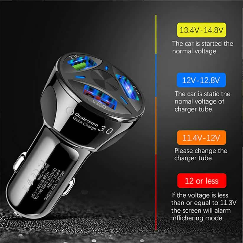 3-Port LED Car Charger Automotive - DailySale