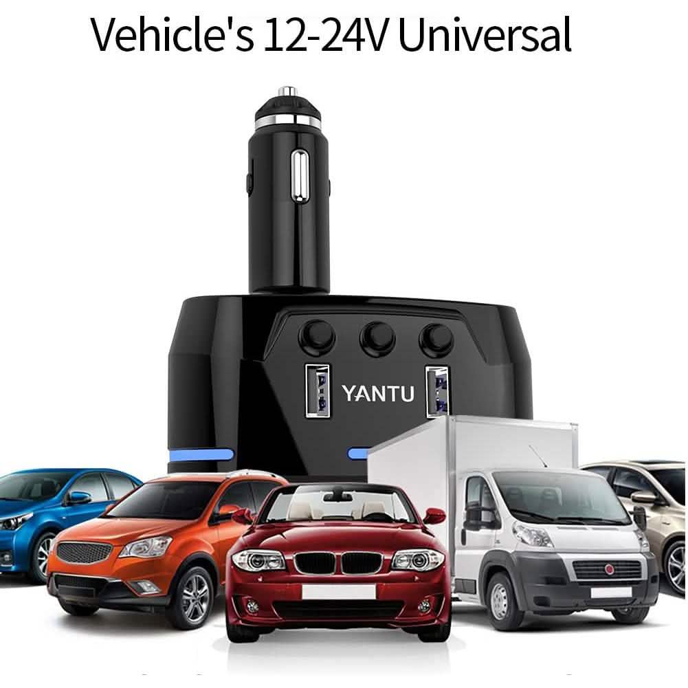 3 Socket Cigarette Lighter Splitter Automotive - DailySale